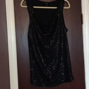 Sequined tank top
